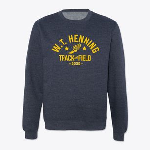 W.t. Henning Elementary Track and Field Crewneck Sweatshirt