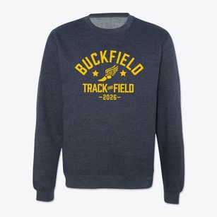Buckfield High School Track and Field Crewneck Sweatshirt