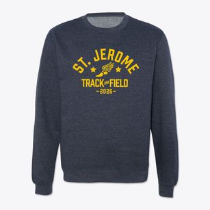 Saint Jerome School Track and Field Crewneck Sweatshirt