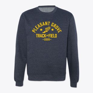 Pleasant Grove Elementary School Track and Field Crewneck Sweatshirt