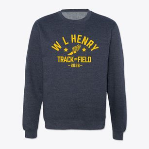 W L Henry Elementary School Track and Field Crewneck Sweatshirt