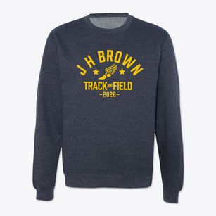 J H Brown Elementary School Track and Field Crewneck Sweatshirt