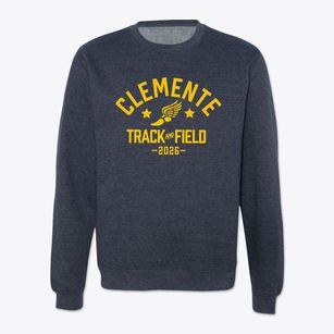 Clemente Middle School Track and Field Crewneck Sweatshirt