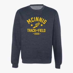Mcinnis School Track and Field Crewneck Sweatshirt