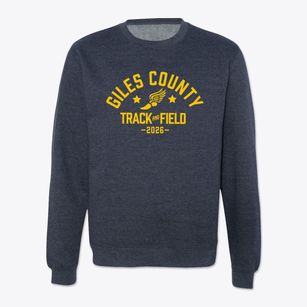 Giles County High School Track and Field Crewneck Sweatshirt