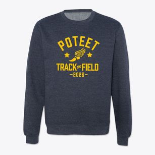 Poteet Junior High School Track and Field Crewneck Sweatshirt