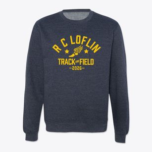R C Loflin Middle School Track and Field Crewneck Sweatshirt
