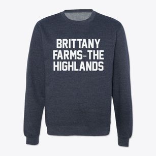 Brittany Farms-the Highlands Pennsylvania Classic Block Crewneck Sweatshirt