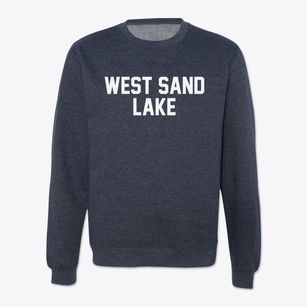 West Sand Lake New York Classic Block Crewneck Sweatshirt