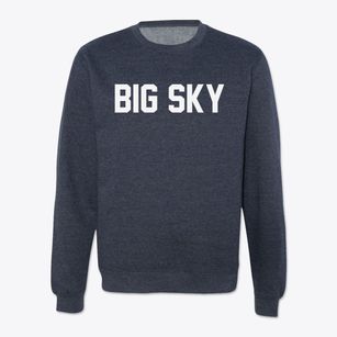 Big Sky Montana Classic Block Crewneck Sweatshirt