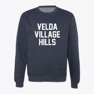 Velda Village Hills Missouri Classic Block Crewneck Sweatshirt