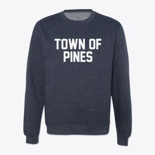 Town Of Pines Indiana Classic Block Crewneck Sweatshirt