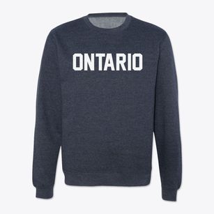Ontario Wisconsin Classic Block Crewneck Sweatshirt