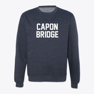Capon Bridge West Virginia Classic Block Crewneck Sweatshirt