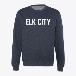 Elk City Kansas Classic Block Crewneck Sweatshirt