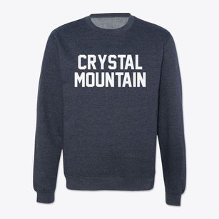 Crystal Mountain Michigan Classic Block Crewneck Sweatshirt