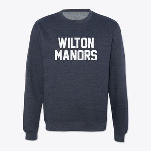 Wilton Manors Florida Classic Block Crewneck Sweatshirt