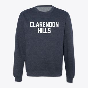 Clarendon Hills Illinois Classic Block Crewneck Sweatshirt