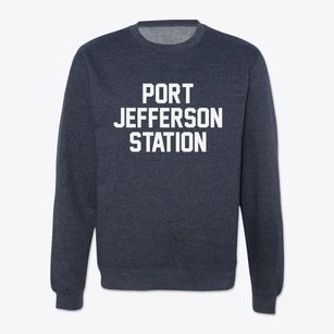 Port Jefferson Station New York Classic Block Crewneck Sweatshirt