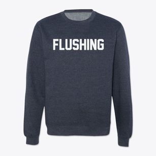 Flushing Michigan Classic Block Crewneck Sweatshirt