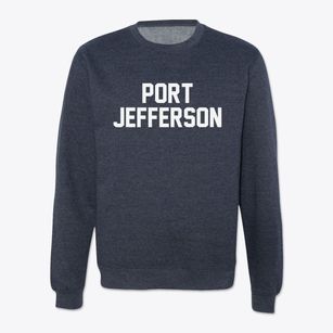 Port Jefferson New York Classic Block Crewneck Sweatshirt