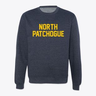 North Patchogue New York Classic Block Crewneck Sweatshirt
