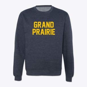 Grand Prairie Texas Classic Block Crewneck Sweatshirt