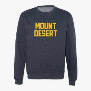 Mount Desert Maine Classic Block Crewneck Sweatshirt
