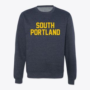 South Portland Maine Classic Block Crewneck Sweatshirt