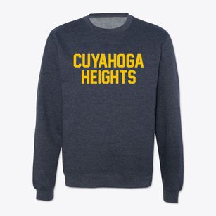 Cuyahoga Heights Ohio Classic Block Crewneck Sweatshirt