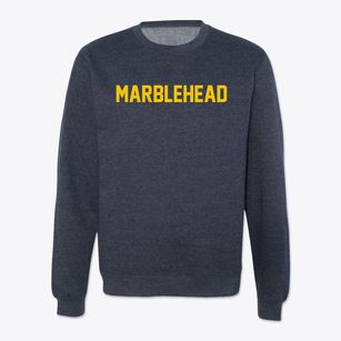 Marblehead Massachusetts Classic Block Crewneck Sweatshirt