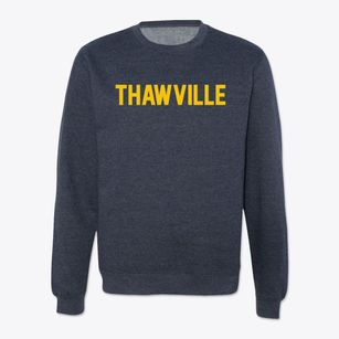 Thawville Illinois Classic Block Crewneck Sweatshirt