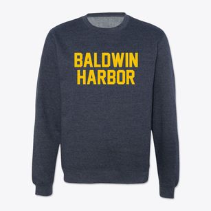 Baldwin Harbor New York Classic Block Crewneck Sweatshirt