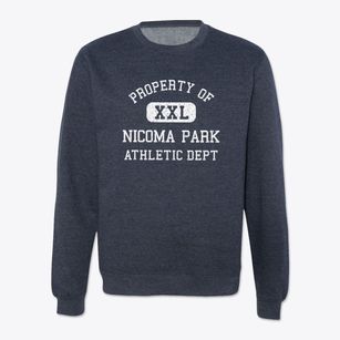 Nicoma Park Oklahoma Athletic Dept Crewneck Sweatshirt