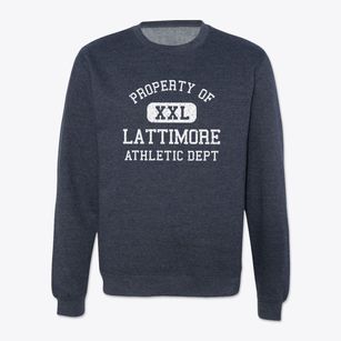 Lattimore North Carolina Athletic Dept Crewneck Sweatshirt