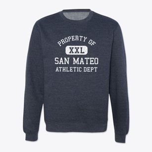 San Mateo California Athletic Dept Crewneck Sweatshirt