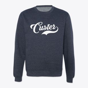 Custer Montana Vintage Team Crewneck Sweatshirt