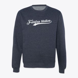 Fairfax Station Virginia Vintage Team Crewneck Sweatshirt