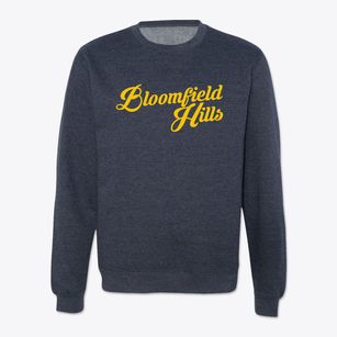 Bloomfield Hills Michigan Vintage Team Crewneck Sweatshirt