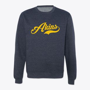 Akins Oklahoma Vintage Team Crewneck Sweatshirt