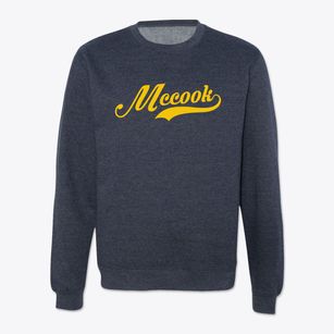 Mccook Illinois Vintage Team Crewneck Sweatshirt