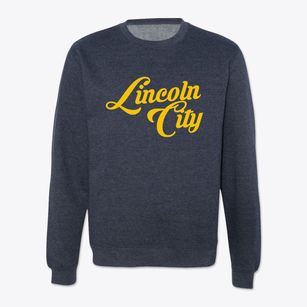 Lincoln City Oregon Vintage Team Crewneck Sweatshirt