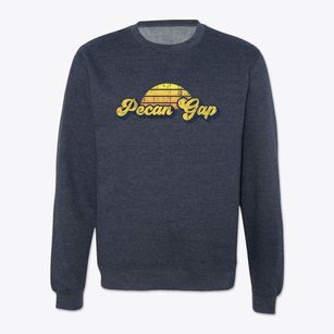 Pecan Gap Texas Sublime Sunset Crewneck Sweatshirt