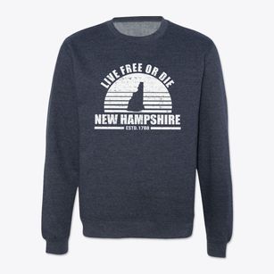  New Hampshire Sunset Crewneck Sweatshirt