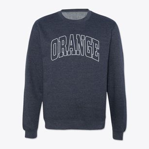 Orange Ohio Trendy Block Crewneck Sweatshirt