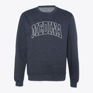 Medina Washington Trendy Block Crewneck Sweatshirt