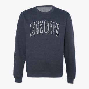 Elk City Idaho Trendy Block Crewneck Sweatshirt