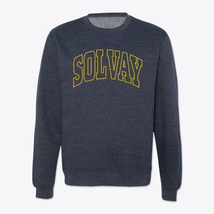 Solvay New York Trendy Block Crewneck Sweatshirt