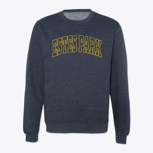 Estes Park Colorado Trendy Block Crewneck Sweatshirt
