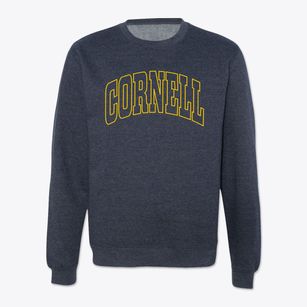 Cornell Wisconsin Trendy Block Crewneck Sweatshirt